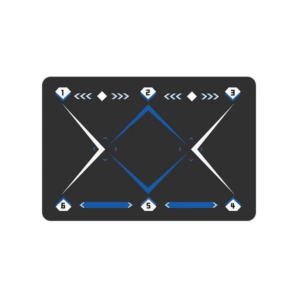 Alfombrilla de entrenamiento para pasos de fútbol, accesorios auxiliares silenciosos para regatear, entrenador de fútbol, alfombrilla de ayuda para entrenamiento de fútbol con control