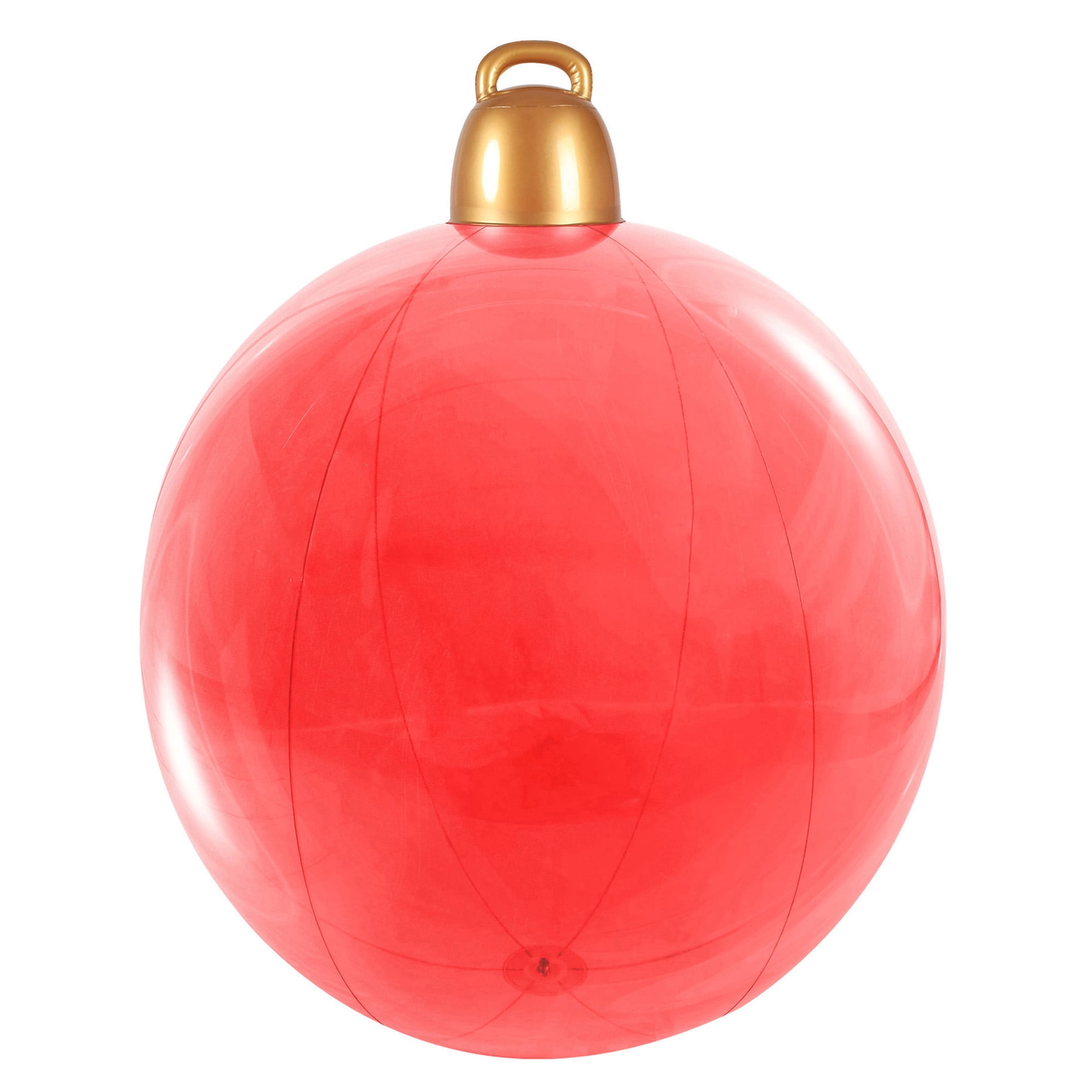 Holiday Time Christmas Blow Up Inflatable Giant Red Ornament, 4'