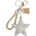 thumbnail image 1 of Porte-clés et Porte-Clés pour Femmes Crystals avec Pompon, 1 of 4
