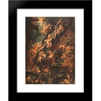 The Fall of the Damned (copy after Rubens) 20x24 Framed Art Print by David Scott