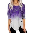 thumbnail image 1 of Tops Para Mujer Blusa Casual Elegante Camisas de Manga Larga Otoño Impreso A La Moda Cómoda Camiseta Suelta S Odeerbi ODB170189, 1 of 6