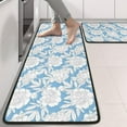 thumbnail image 2 of Kitchen Rugs Sets Of 2,Pioneer Flower Floral Print Pattern Anti Fatigue Kitchen Mat Rugs Non Slip Washable,Decorative Kitchen Floor Mats for Kitchen,Sink,Laundry,17"x47"+17"x47", 2 of 5