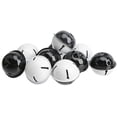 thumbnail image 5 of Jingle Bells, 40mm 10pcs Carbon Steel Craft Bells with Star Cutouts for DIY, Holiday Party Decoration, Key Chain, Black/White, 5 of 5