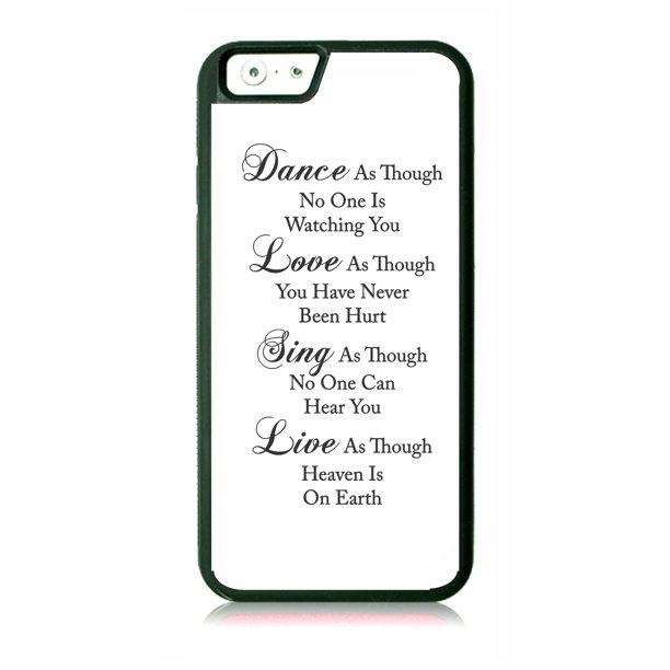 Dance Love Sing Live Quote Black Rubber Case For The Apple Iphone 6 Plus Iphone 6s Plus Apple Iphone 6 Plus Accessories Iphone 6s Plus Accessories Walmart Com