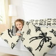 thumbnail image 4 of jejeloiu Cute Bowtie Ribbon Queen Comforter Set,Cartoon Bow Knot Bedding Sets,Beige Black Bedding Comforter Set For Girls,Super Cozy Room Decor Reversible,3-Piece, 4 of 8
