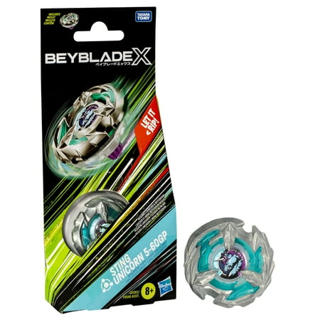 Beyblade X Sting Unicorn 5-60GP Booster Pack Set with Balance Type Battling Top, Ages 8+