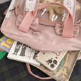 thumbnail image 4 of Bolsa De Herramientas Mochila Negra Kawaii Bolsa Ita Con Colgante De Conejo Gratis Bolsa Escolar Japonesa Bolsa De Mensajero Bolsa De Hombro Mochila Escolar Para Adolescentes Niñas, 4 of 4