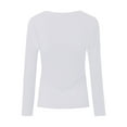 thumbnail image 5 of Long Sleeve Blouses Womens Fashion Casual Tank Top V Neck T Shirts Summer Lace Sleeve Casual Loose T Shirts Top Z0F-White, XXXL, 5 of 5