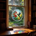 thumbnail image 6 of Acrylic Puzzles Suncatcher Window Hanging, 83 Pieces 7.4 Inch Sun Catcher Acrylic Puzzles Garden Decoration for Women Men Mom Birthday Gift Home Decor (Emerald Flame Hummingbird), 6 of 8