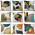 thumbnail image 2 of Peach Skin Geometric Abstract Landscape Pillowcase, Very Suitable For Sofa, Bedroom, Chair, Courtyard Decoration-week, 2 of 4