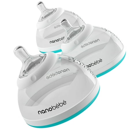 Nanobebe Transition Bottle in Teal or Grey, Single or Triple (Best Transition Cup From Bottle)