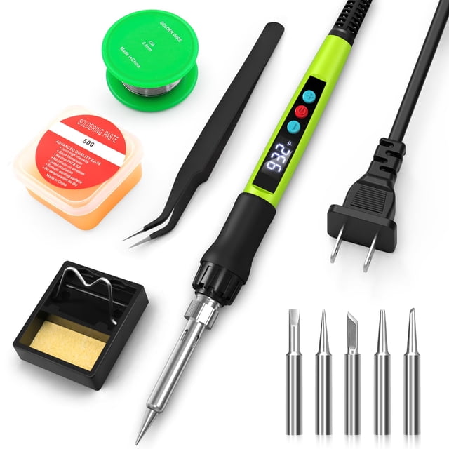 Kit de soldador Crtsweker 100W con pantalla LED 180-500 °C