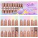 thumbnail image 1 of 150PCS French Gel Nail Tips 5 Colors French Tips Press on Nails 15 Sizes Fake Nails for Nail Art DIY Pre-applied Tip Primer & Base Coat, 1 of 4