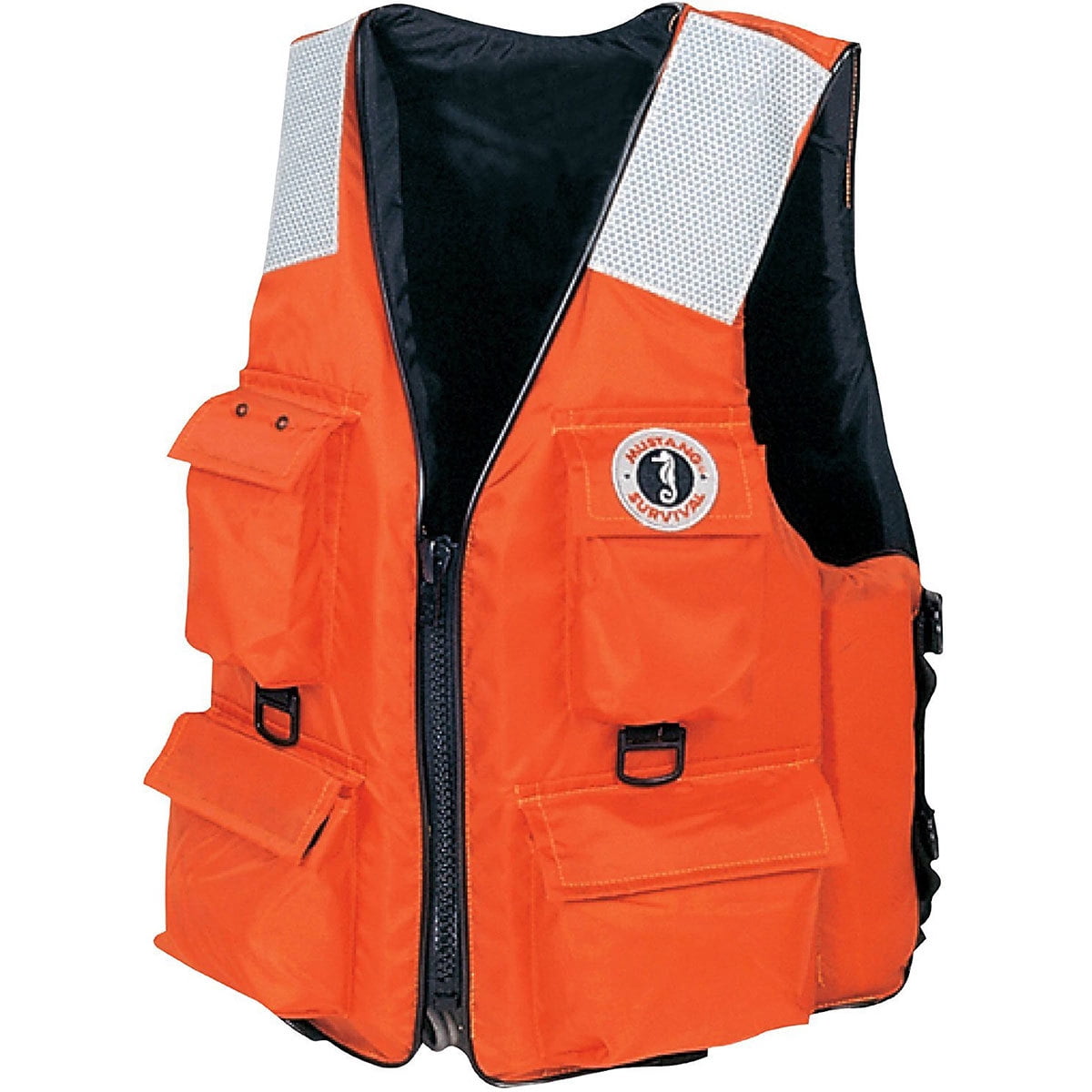 Mustang 4-Pocket Flotation Vest - Orange - Large
