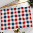 thumbnail image 2 of BNNG Independence Day Doormat American Patriotic Gnomes And Flag Colorful Floral Doormat Front Door Mat Door Mat for Independence Day Home Office Decoration, 2 of 9