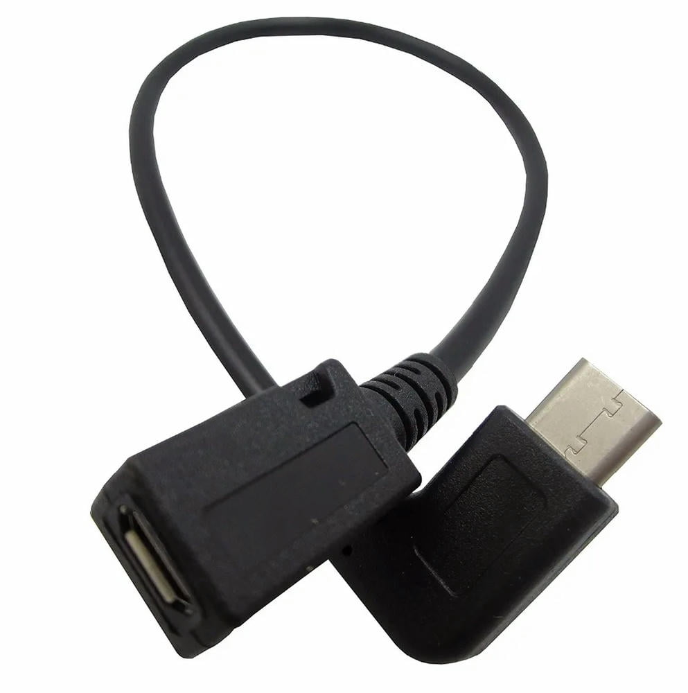 FOR USB Type C 90 Degree Angle Male to Micro USB Female Cable for Digital Camera, Player and More