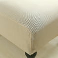 thumbnail image 4 of Moonsaad Housse Extensible Texturée à Carreaux pour Chaise Sans Accoudoirs à Dossier Ailé, Housse de Protection de Chaise en Spandex, Taille : L, 4 of 9