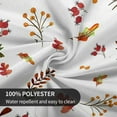 thumbnail image 4 of Fall Thanksgiving Buffalo Plaid Pumpkins Mushrooms Leaves Tablecloth Round 60 Inch Autumn Harvest Pumpkin Table Cloth Farmhouse Rustic Vintage Table Cover for Family Dinner, 4 of 6