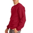 thumbnail image 4 of Hanes Molleton de Coton Ultime 10 oz, Col Ras du Cou, Rouge Foncé, m, 4 of 5