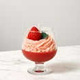 thumbnail image 2 of Delicious Scents Strawberry Cognac Candle, Highly Scented, Glassware, Aromatherapy, All Seasons, 2 of 6
