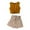 Brown, variant on Baby Girl Clothes 2 Piece Outfits Tie Knot Tank Top and Paperbag Waist Pocketed Summer Short Sets Toddler Girls Cotton Clothing Sets 7Y