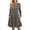 Gray, variant on Fancyglim Women's T-Shirt Dress Casual Flowy Cute Swing Long Sleeve Mini Dress Navy M