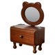thumbnail image 1 of Espejo de sobremesa, espejo de maquillaje, elegante decoración de escritorio, retro, portátil. Panda, 1 of 9