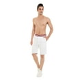 thumbnail image 6 of QPNGRP Mens Shorts Casual Adjustable Drawstring Elastic Waist Slim Shorts 8210/White 38, 6 of 8