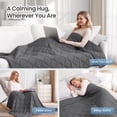 thumbnail image 2 of MARNUR Weighted Blanket for Adults 12lbs, 48" x 72" Twin Size Heavy Blanket, Cooling & Breathable with Premium Glass Beads, Soft Cozy Weighted Blanket for Sleep, Machine Washable, 2 of 11