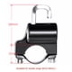 thumbnail image 2 of Lock de Casco de Motocicleta Universal Bloqueo Antirrobo de Seguridad de Casco de Metal 22 mm-26 mm Con 2 Llaves Establecidas, 2 of 6