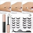 thumbnail image 6 of 10 Pair Magnetic Eyelashes with Eyeliner Natural Look Reusable False lashes eyeliner with Tweezers Waterproof Glue-Free for Women Makeup Gift, Upgraded, 6 of 8