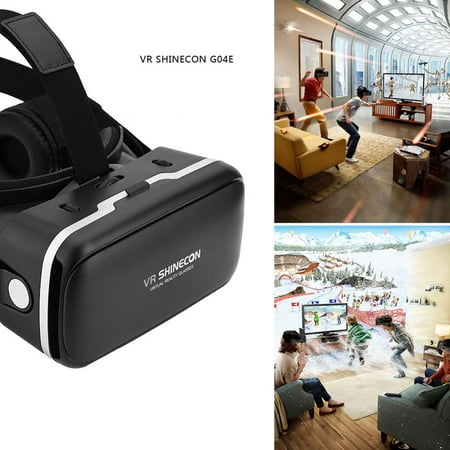 3D VR Goggles,Ymiko For VR SHINECON Virtual Reality 3D VR Glasses w/ Earphone for 3.5 -6.0 Android iOS Phones,3D Virtual Reality Glasses