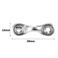 thumbnail image 1 of 6 Pcs Coussinets pour Kayak Yeux en Acier Inoxydable Attache Pont Boucles Choc Cordon de Fixation Kit de Remplacement, 1 of 6