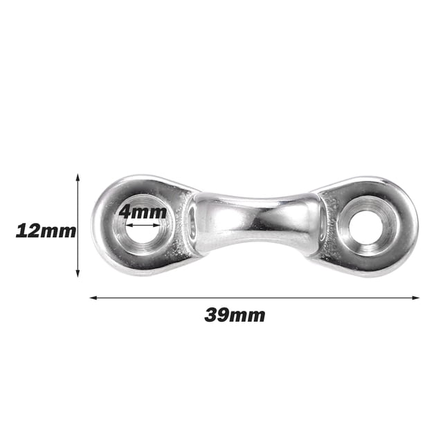 6 Pcs Coussinets pour Kayak Yeux en Acier Inoxydable Attache Pont Boucles Choc Cordon de Fixation Kit de Remplacement