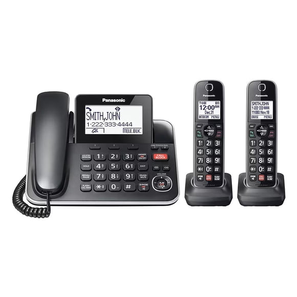 Teléfono Panasonic KX-TGF872B 2 ext Reacondicionado