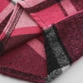 thumbnail image 3 of Felirenzacia Men's Plaid Flannel Shirt, Checkered Long Sleeve Lighrweight Jacket,Hot Pink,S, 3 of 9