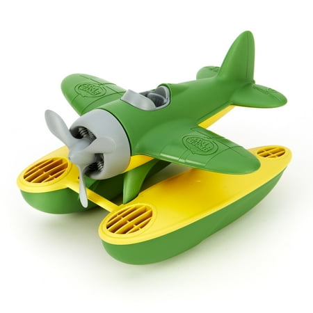 Green Toys: Seaplane - Green - Floating Water & Bathtime Toy, Indoor & Outdoor, Spinning Propeller, Recycled Plastic, Kids & Toddler, Ages 1+