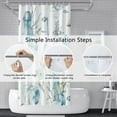 thumbnail image 5 of Summer Sea Shower Curtain for Bathroom Hotel 72x72inches Light Blue Jellyfish Shower Curtains with Hooks Waterproof Fabric Fishes Grass Coral Shower Curtain Set, 5 of 6