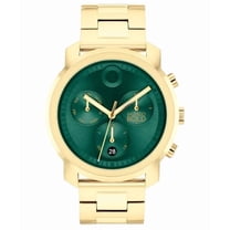 Movado Trend 3601259 Green Dial Gold Stainless Steel Bracelet 44mm Mens Watch