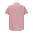 thumbnail image 3 of Mens Cotton Henley T-Shirts Short Sleeve Button Down Casual Basic Tees Work Solid Shirts with Split Side, 3 of 5