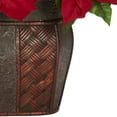 thumbnail image 3 of Nearly Natural Poinsettia With Decorative Vase Artificial Flower Arrangement, Red, 3 of 5