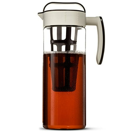 Ceramic Coffee Pitcher Komax Cold Brew Coffee Maker Large (2.liter 67oz.) Tritan Pitcher Bpa Free - Concentrated Hot or Iced Tea Beverages - Air Tight Seal, No Slip Silicone Grip, Fine Stainless Steel Mesh Infuser ()