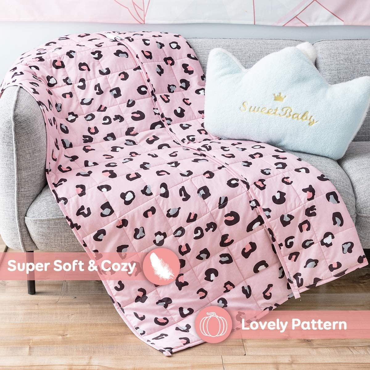 Animal print weighted blanket hotsell