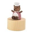 thumbnail image 3 of Caja de música navideña, caja de música de madera sin terminar, música navideña para niña, para cumpleaños, bodas y Navidad. lobo, 3 of 9