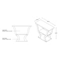 thumbnail image 3 of Shiloh 2-Shelf Wood Espresso Console Table, 3 of 10
