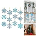 thumbnail image 2 of Arts & Crafts DIY Toys Winter Christmas Snowflakes Painting Ornaments Kit for Kids Hanging Art Projects, 2 of 7