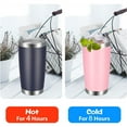 thumbnail image 6 of 20oz Tumbler with Lid and Straw Stainless Steel Tumbler Cup Vacuum Insulated Double Wall Travel Coffee Mug Perfect for Car Cup Holders(Navy Blue 1 Pack), 6 of 7
