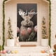 thumbnail image 1 of Decoraciones para cortinas de puerta de Pascua - Cubierta de puerta de poliéster multicolor de 180x90cm para exhibición de fiestas y fiestas, 1 of 6
