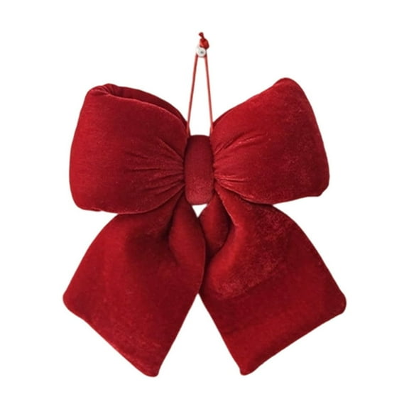 Lilixerw Medium Red 3D Christmas Bow,Xmas Decorative Bow for Xmas Tree Gift Wrapping Wedding Home Party Decor,Festive Accessory,7.87 x 7.87 inch