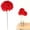 Red, variant on Zestify Patriotic Flowers, 4th of July Artificial Chrysanthemums Silk Fake Mums for Memorial Day Indoor Decor,Red